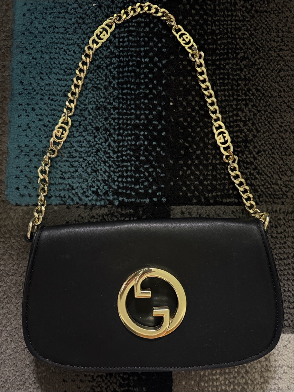 Gucci Blondie NM Chain Flap Bag Leather Small